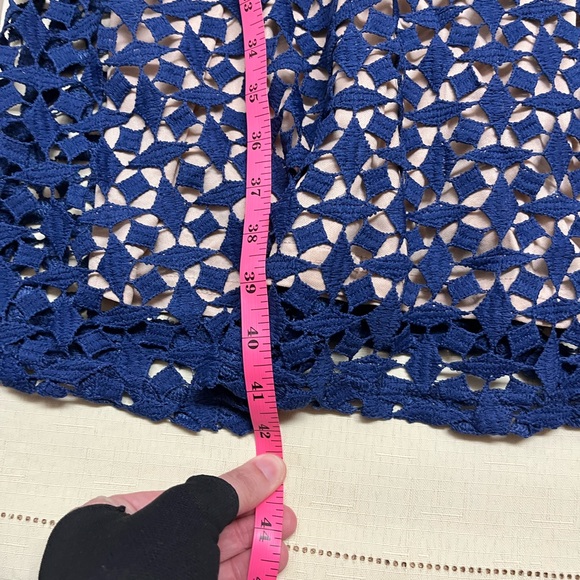 NWT Francesca’s Miami XS blue lace midi dress - Picture 3 of 13